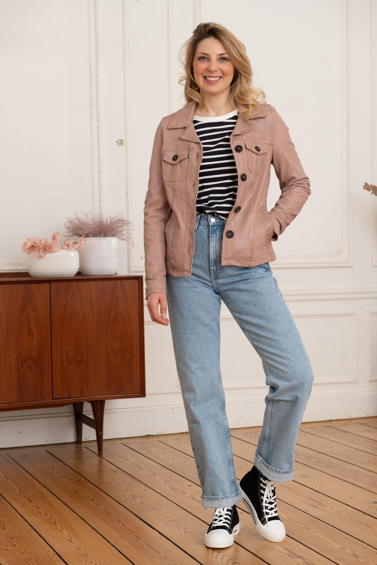 Blouson Femme Oakwood CALIFORNIA ROSE VIEILLI 636 — vue 4