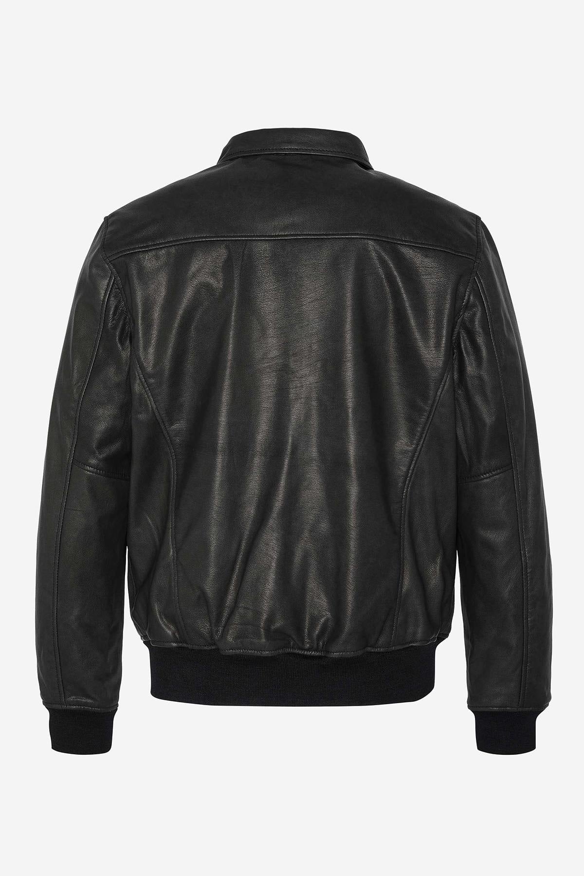 Giacche Uomo Schott LCFLYVINT BLACK — vista 6