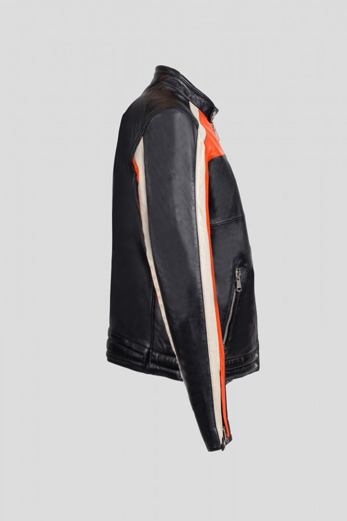 Giacche Uomo Redskins NOTY TRIPWAY BLACK ORANGE WHITE — vista 10