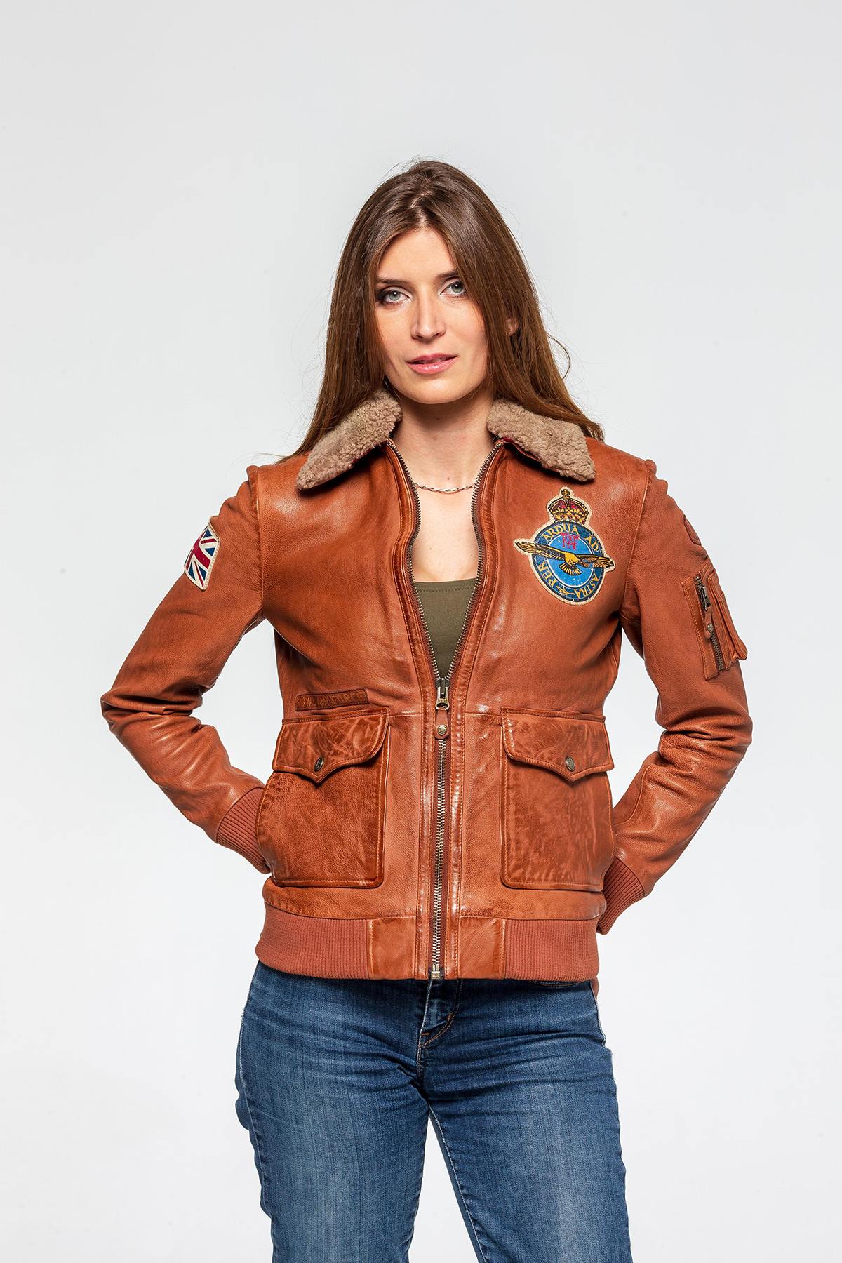 Giacche Donna Royal Air Force BLACKBIRD RAF HAVANE — vista 1