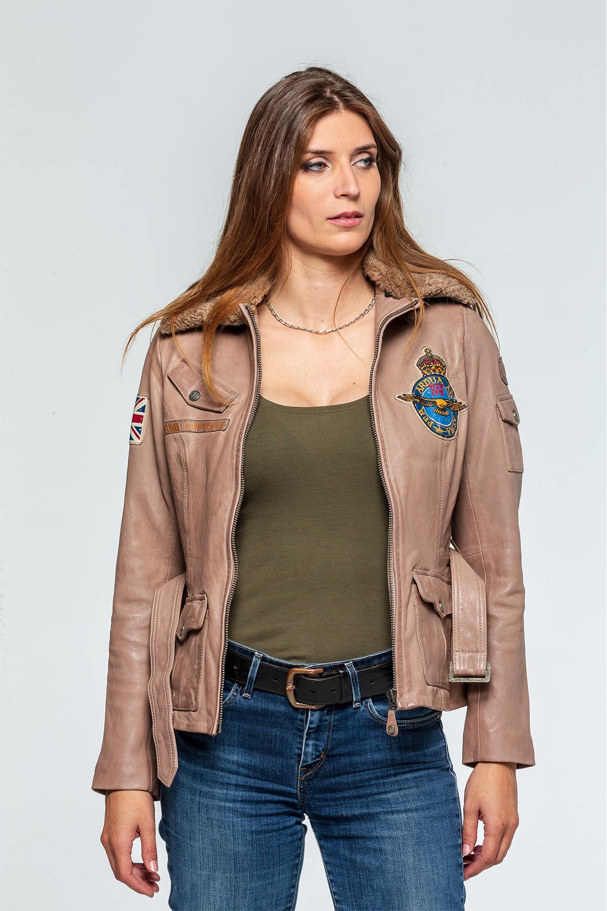 Cazadora Mujeres Royal Air Force SPITFIRE RAF BEIGE — vista 2