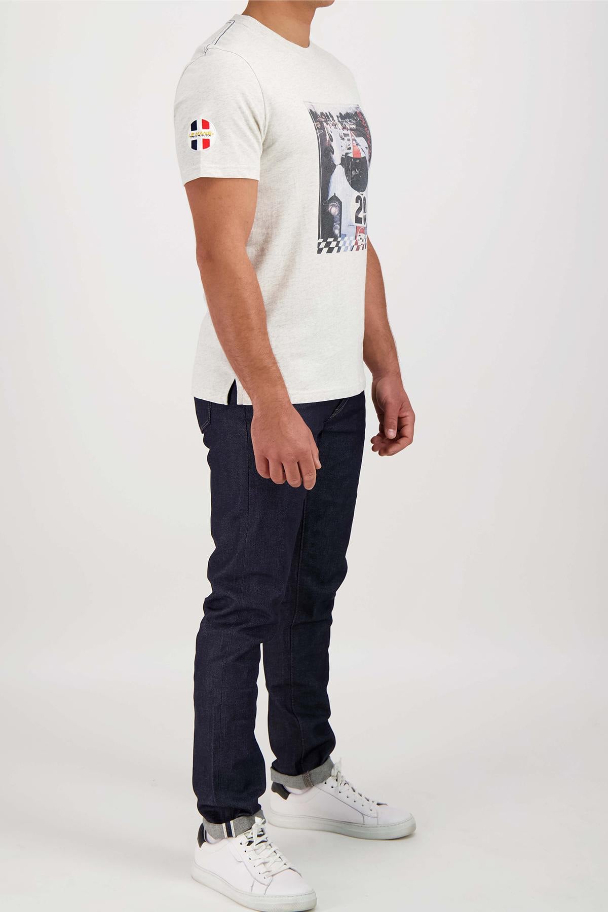 Camiseta Hombre Steve Mcqueen TEE SHIRT TSM10-002 HEATHER ECRU — vista 2