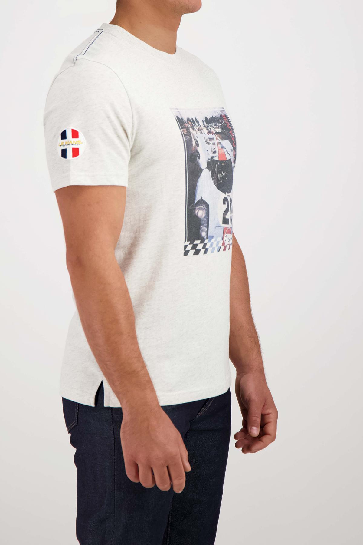 Camiseta Hombre Steve Mcqueen TEE SHIRT TSM10-002 HEATHER ECRU — vista 3