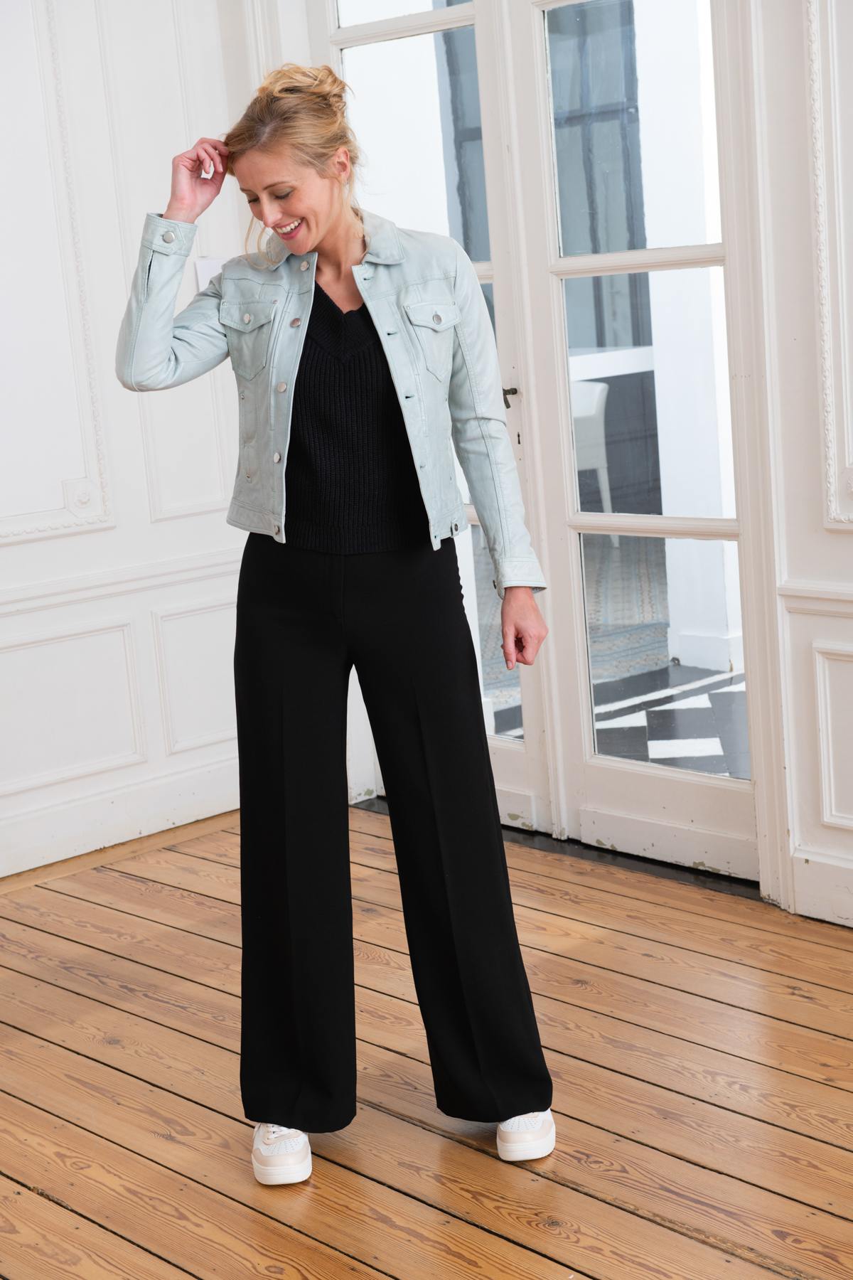 Damen Jacke Rose Garden OLGA LAMB ANAINA AQUA ZZ — Ansicht 2