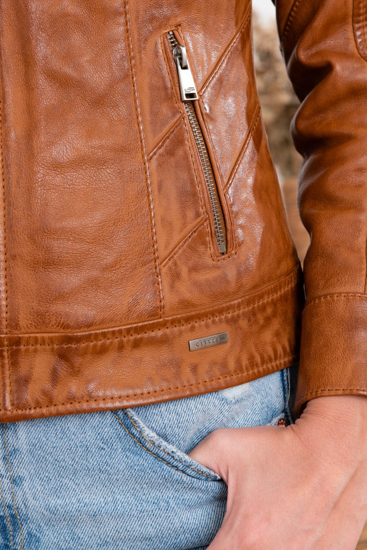 Blouson Femme Cityzen ISABELA COGNAC — vue 11