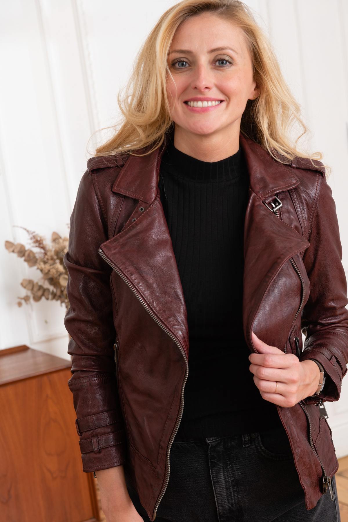 Damen Jacke Cityzen APRILIA 2 OXBLOOD — Ansicht 7
