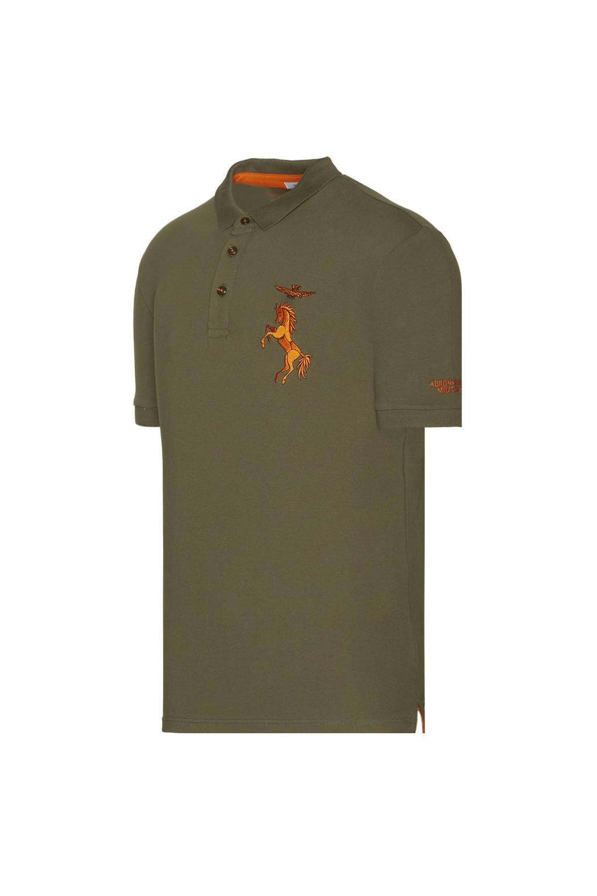 Polo Hombre Aeronautica Militare 221PO1608P191 VERDE MILITARE — vista 3