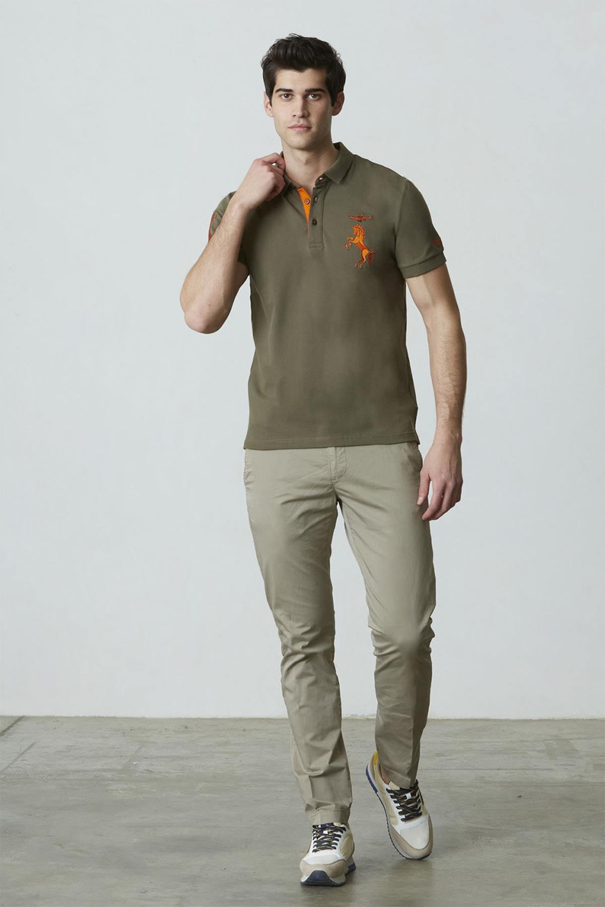 Polo Hombre Aeronautica Militare 221PO1608P191 VERDE MILITARE — vista 2