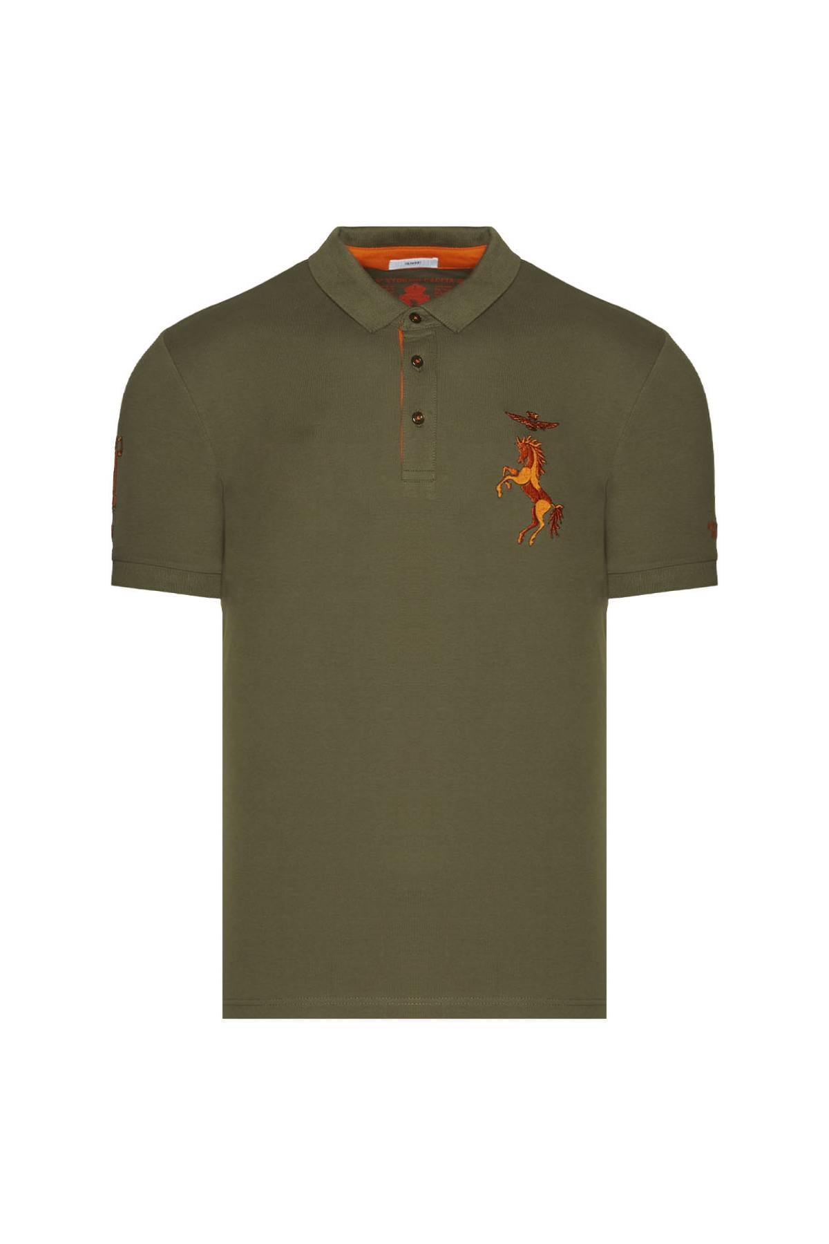 Polo Hombre Aeronautica Militare 221PO1608P191 VERDE MILITARE — vista 1