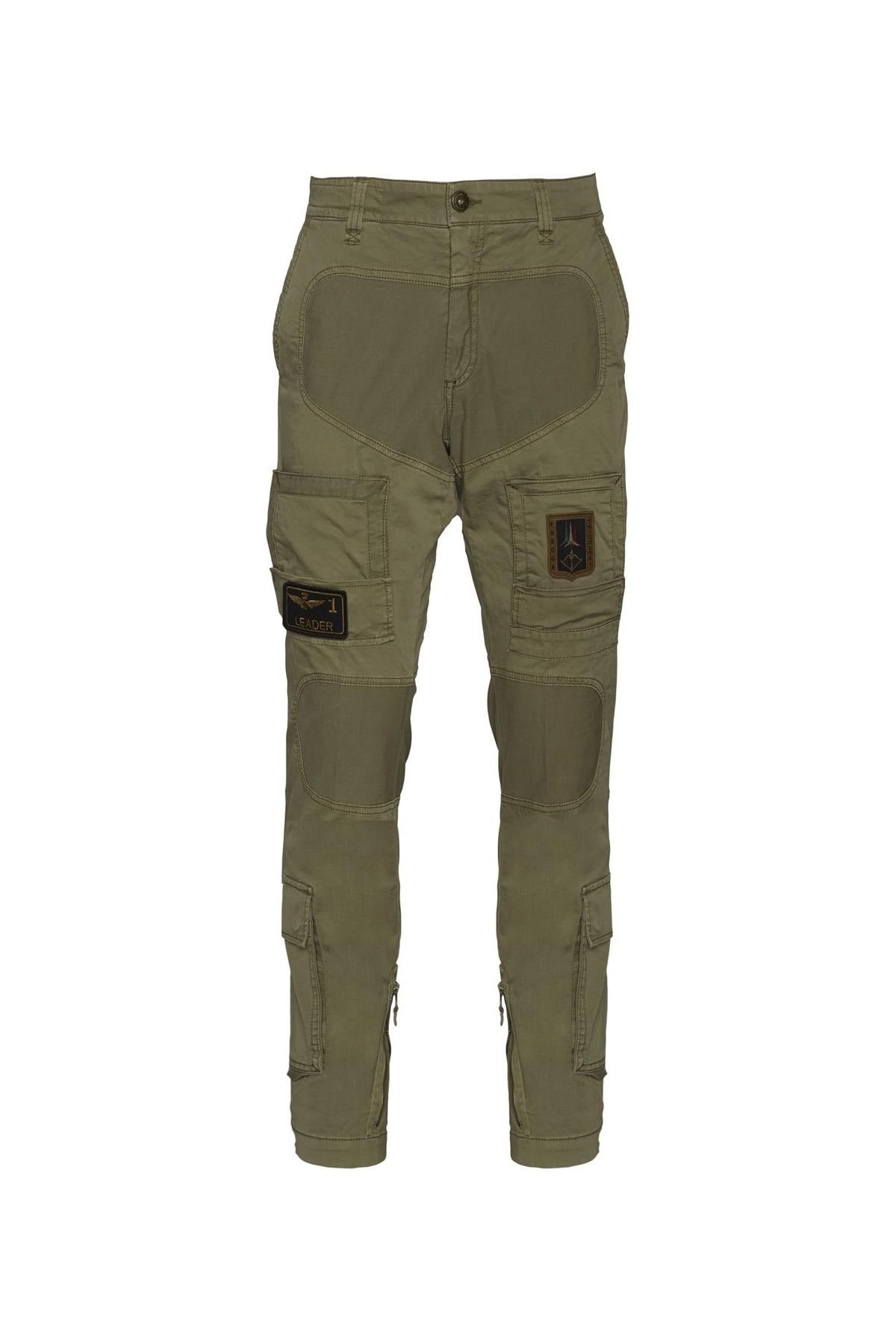 Pantaloni Uomo Aeronautica Militare PA1387CT1493 39261 GREEN — vista 2