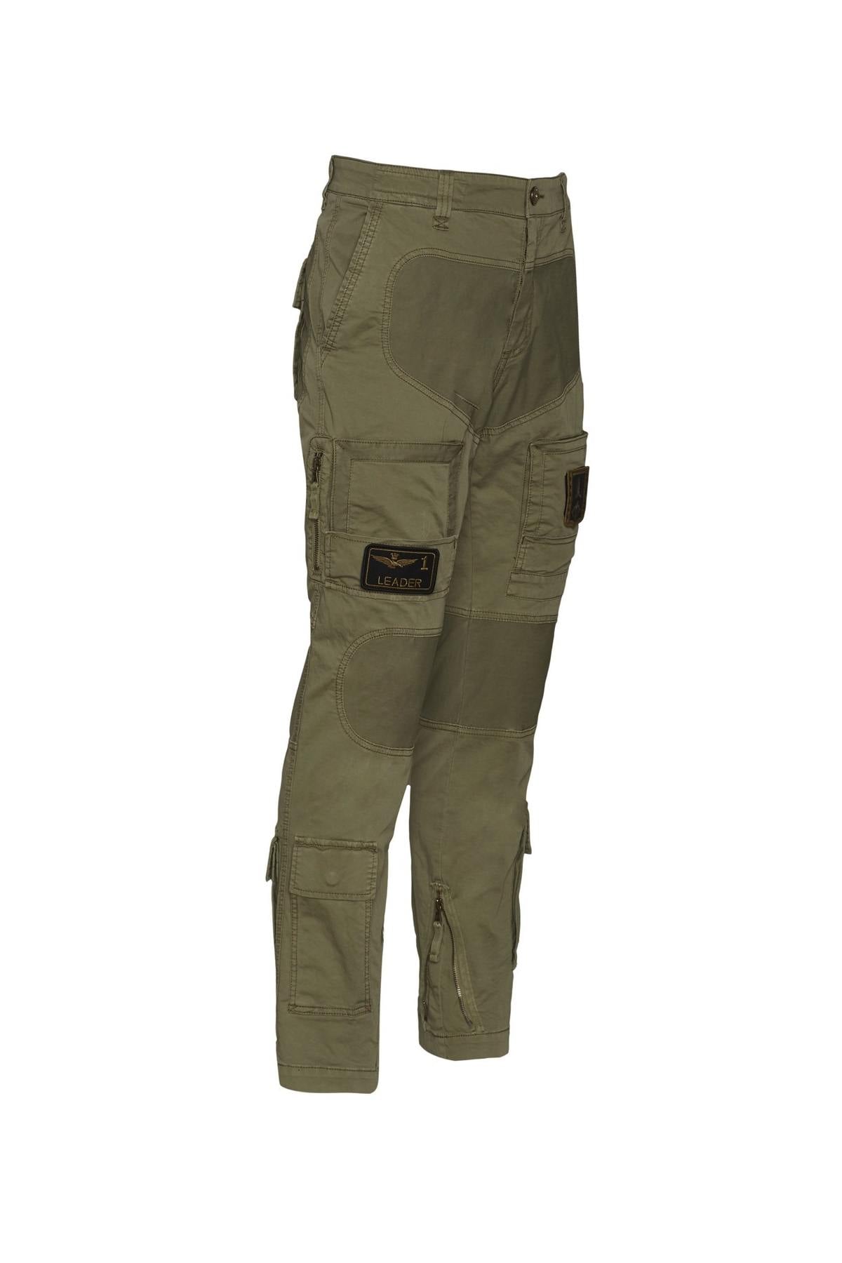 Pantaloni Uomo Aeronautica Militare PA1387CT1493 39261 GREEN — vista 3