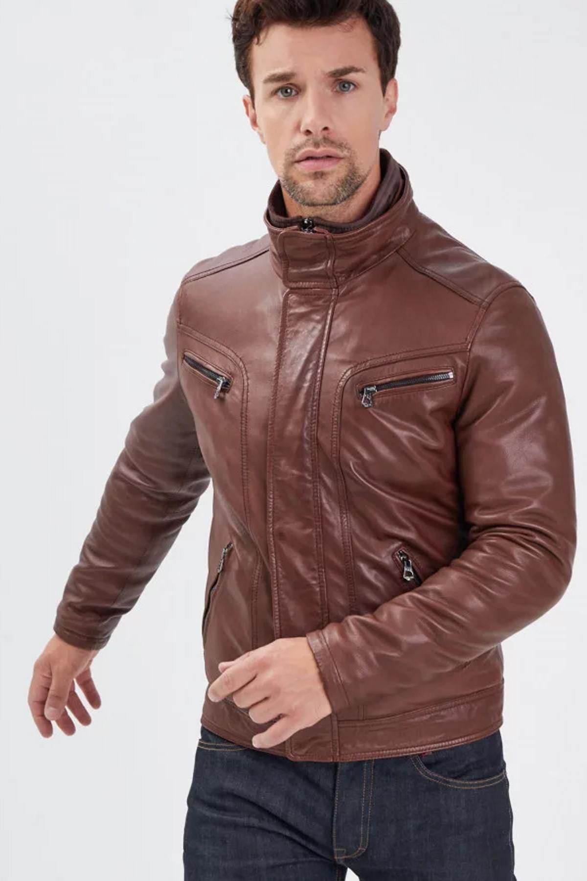 Blouson Homme Daytona FALCON IC SHEEP MANILA BISON — vue 3