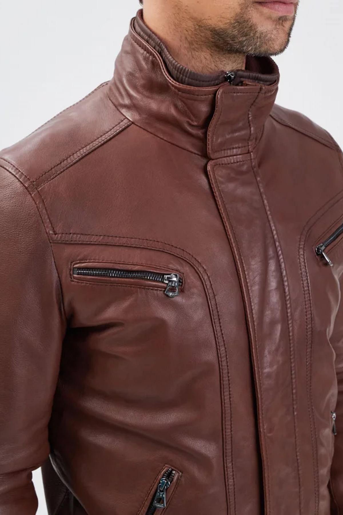 Blouson Homme Daytona FALCON IC SHEEP MANILA BISON — vue 4