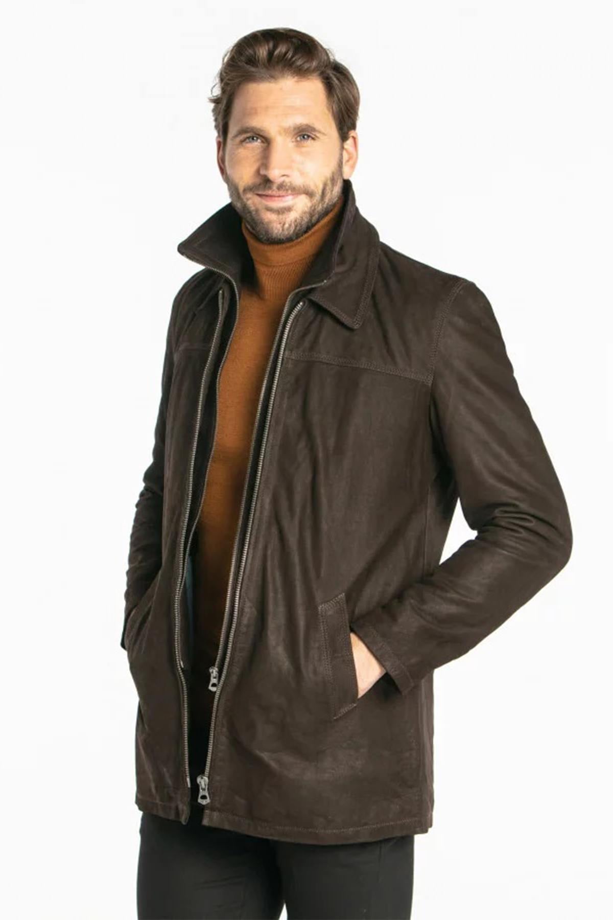 Giacche Uomo Daytona DICKENS IC COW TIMBER BROWN ZZ — vista 1
