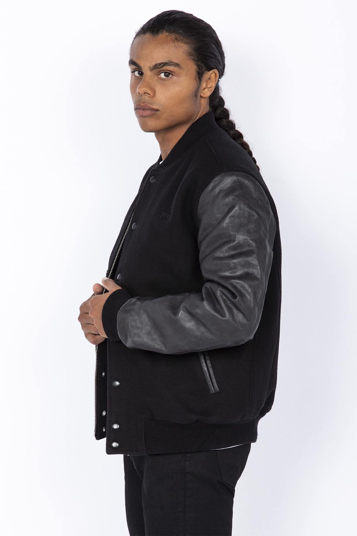 Chaqueta Hombre Schott LCUSA BLACK/BLACK — vista 4