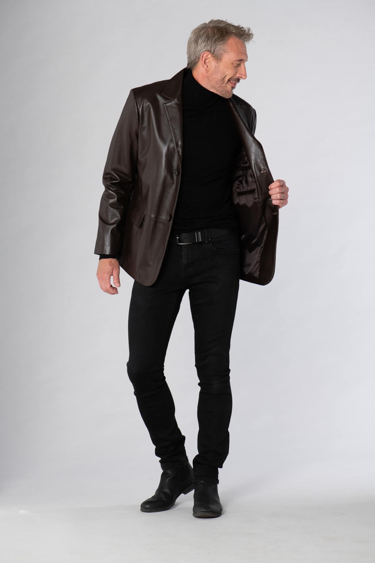 Giacche Uomo Cityzen BLAZER MARRON — vista 4
