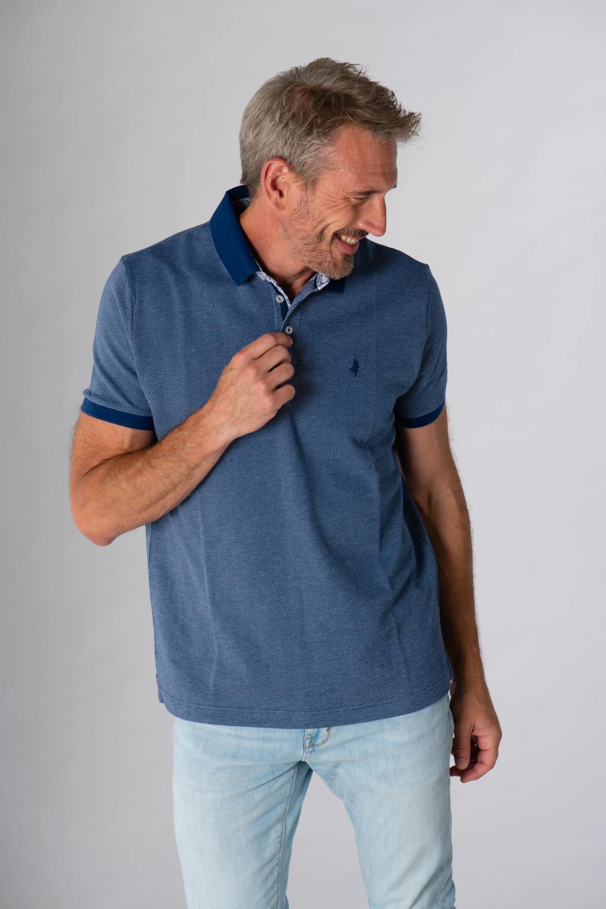 Polo Homme Mcs IMPOMC_C032 754 BLEU INDIGO — vue 1