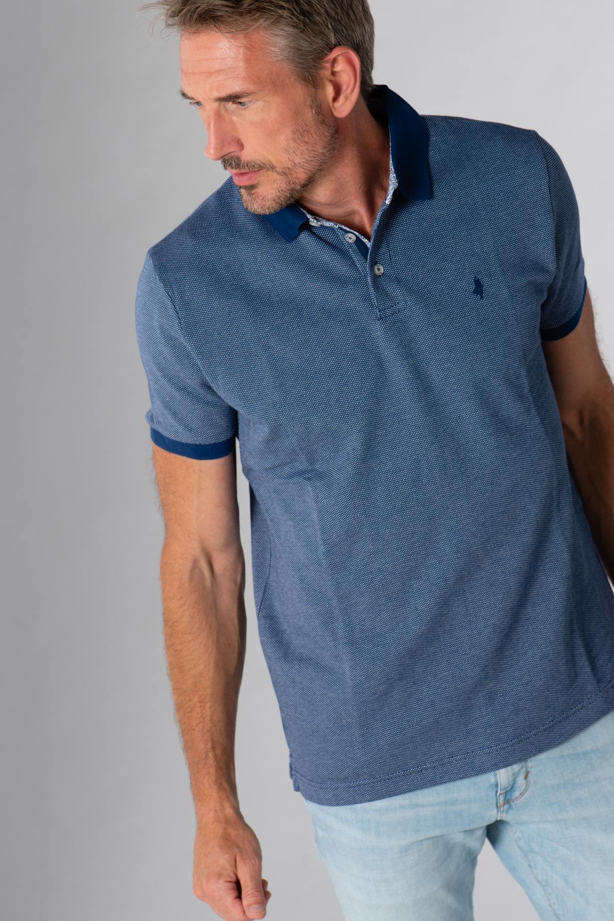 Polo Homme Mcs IMPOMC_C032 754 BLEU INDIGO — vue 4
