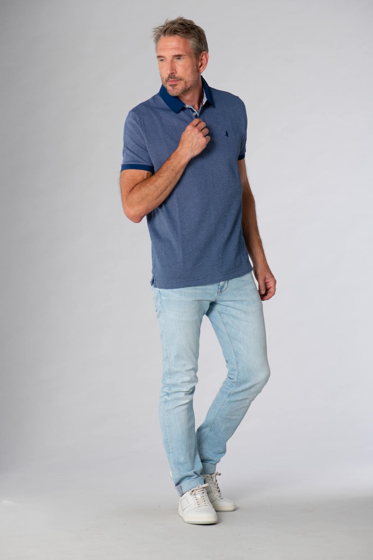 Polo Homme Mcs IMPOMC_C032 754 BLEU INDIGO — vue 2