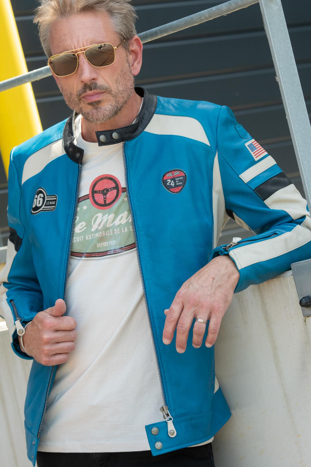 Giacche Uomo 24h Le Mans SHELBY-LM SHEEP CROWN GITANES / ECRU — vista 1
