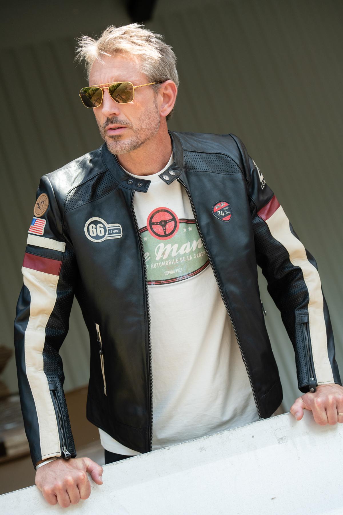 Giacche Uomo 24h Le Mans SHELBY NEW SHEEP CROWN BLACK — vista 5