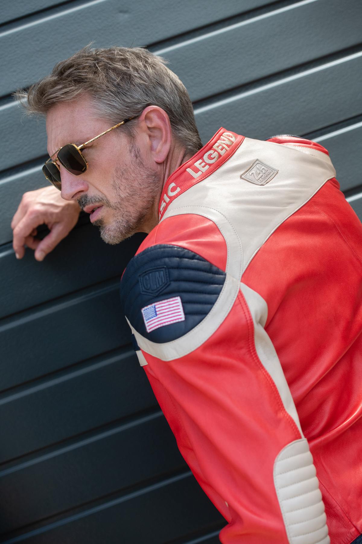 Blouson Homme 24h Le Mans STEEL SHEEP CROWN RED / OFF WHITE  — vue 2