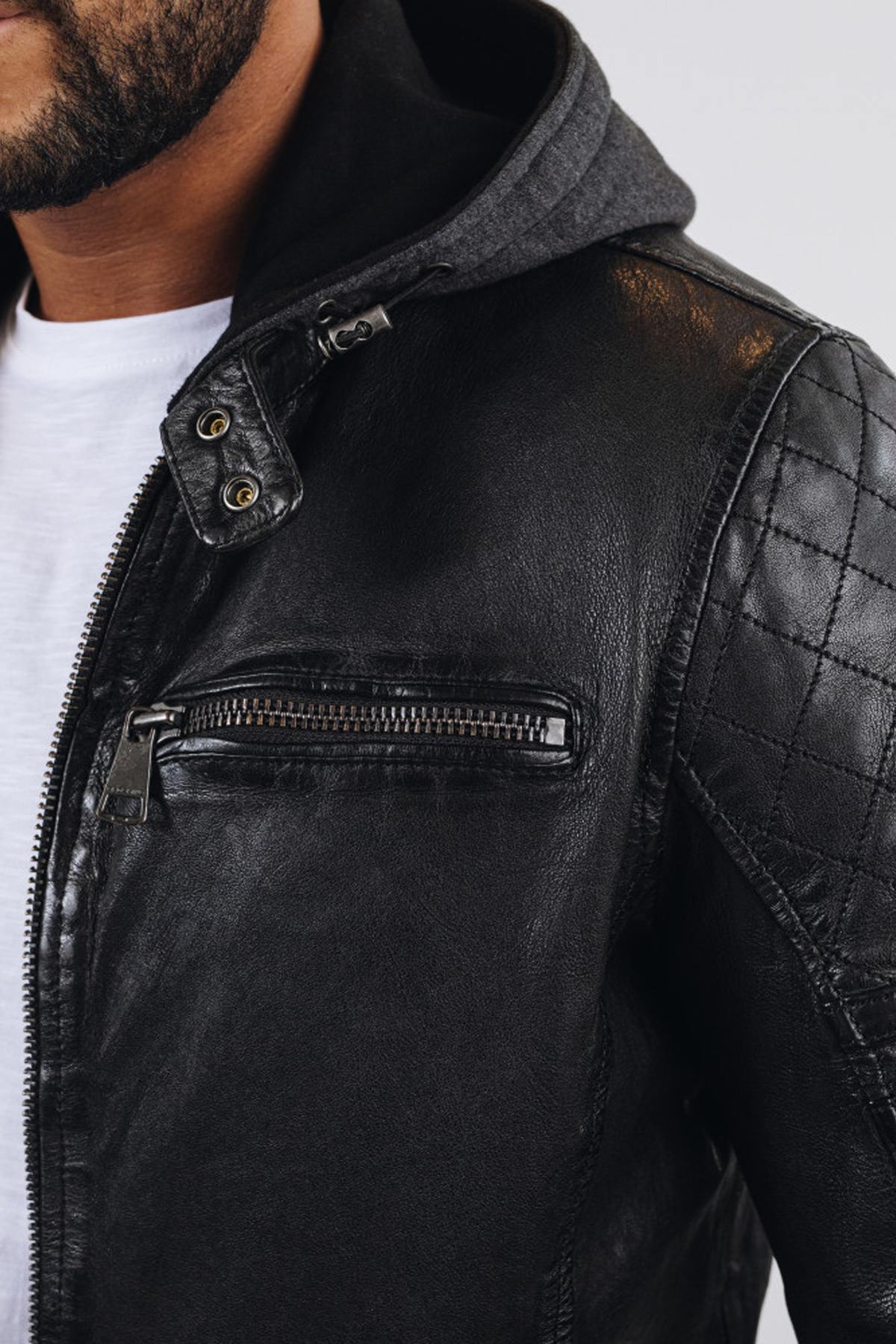 BLOUSON CUIR REDSKINS Homme - Style College Vintage - Taille XL - Marron - Occasion Parfait État