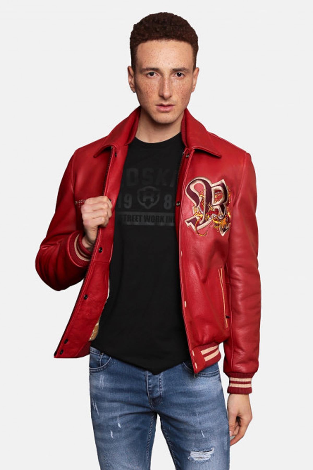 Herren Jacke Redskins DRAGON COHIBA RED — Ansicht 7