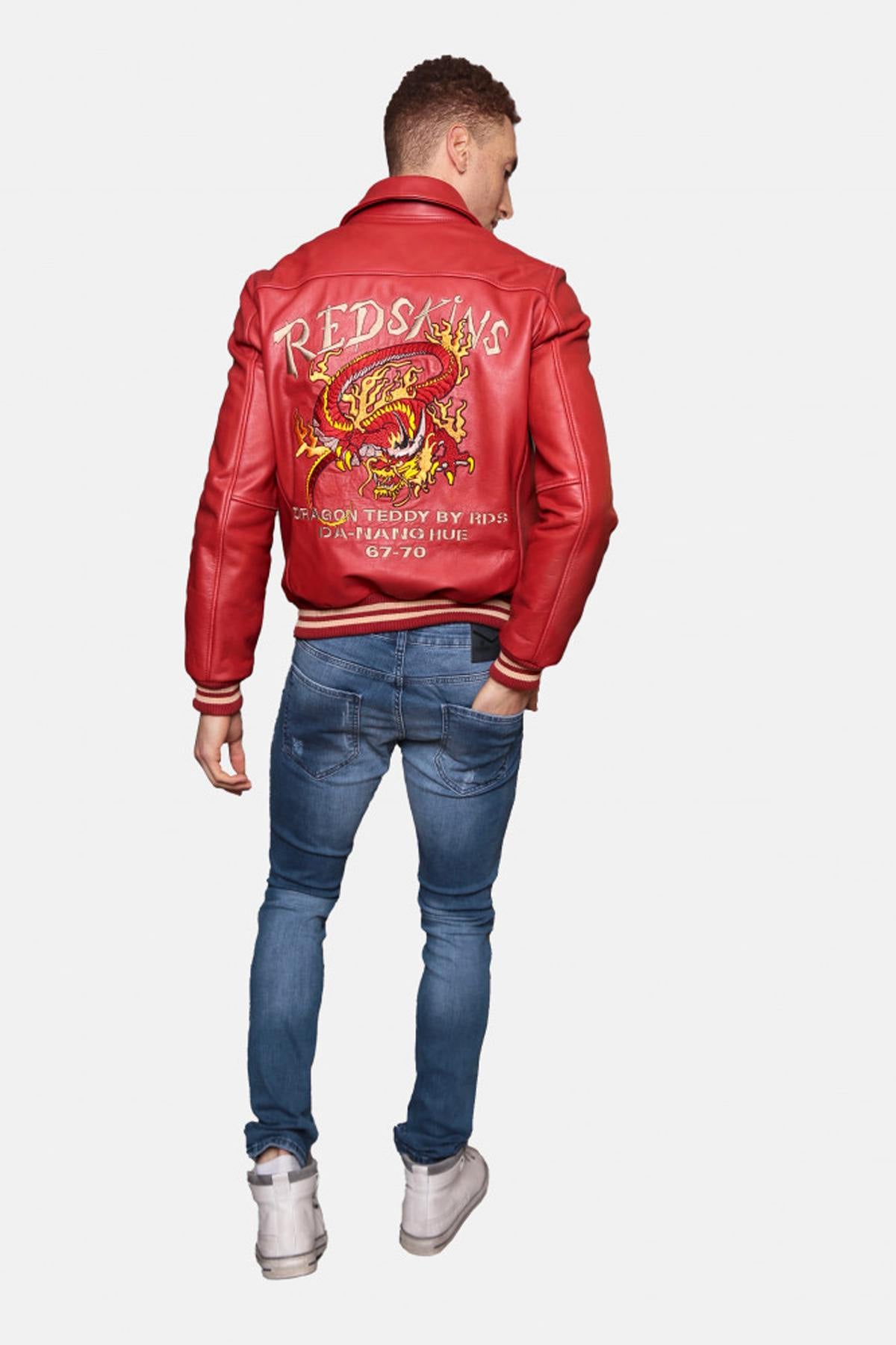 Herren Jacke Redskins DRAGON COHIBA RED — Ansicht 9
