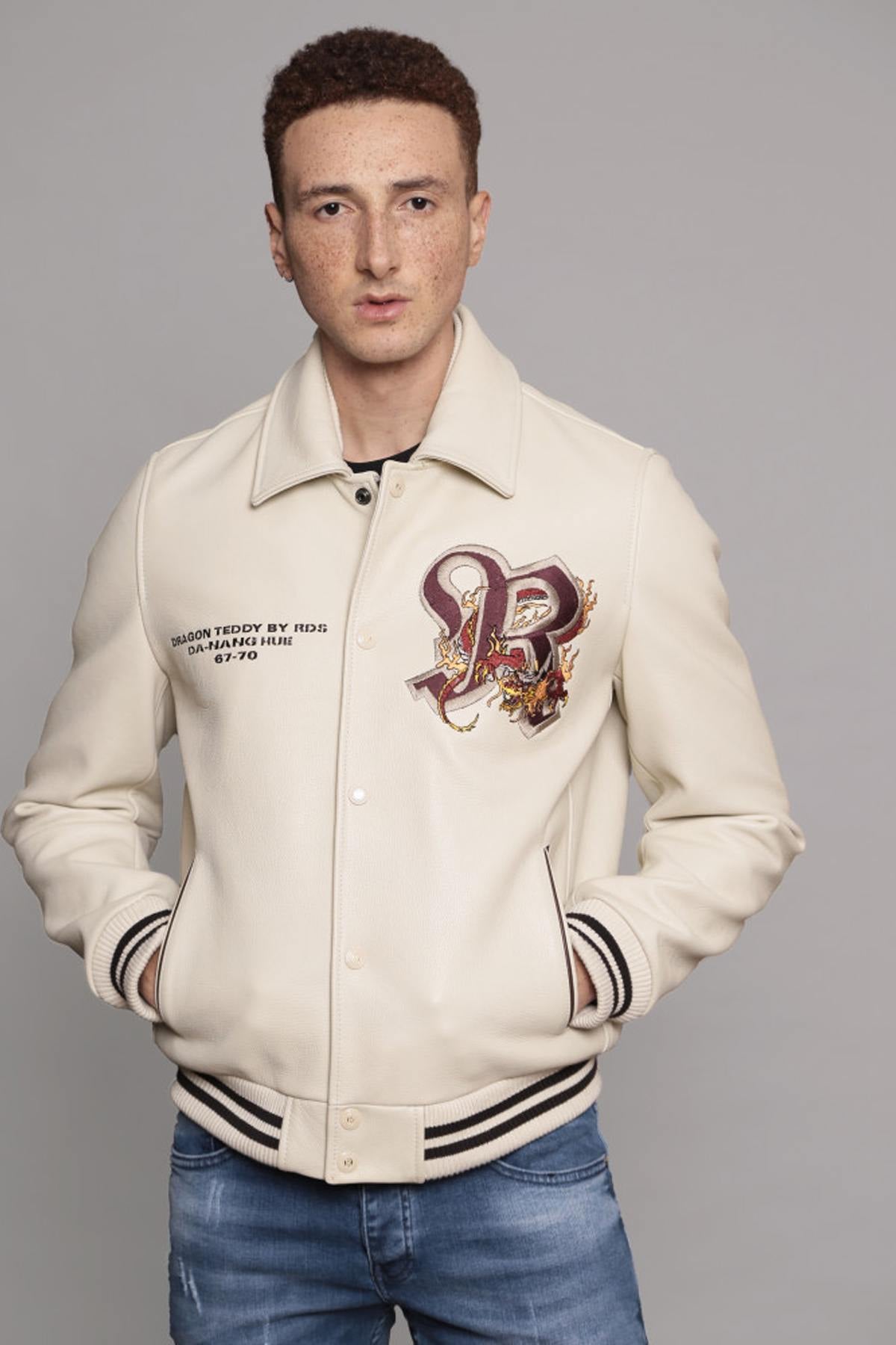 Blouson Homme Redskins DRAGON COHIBA CREAM — vue 2