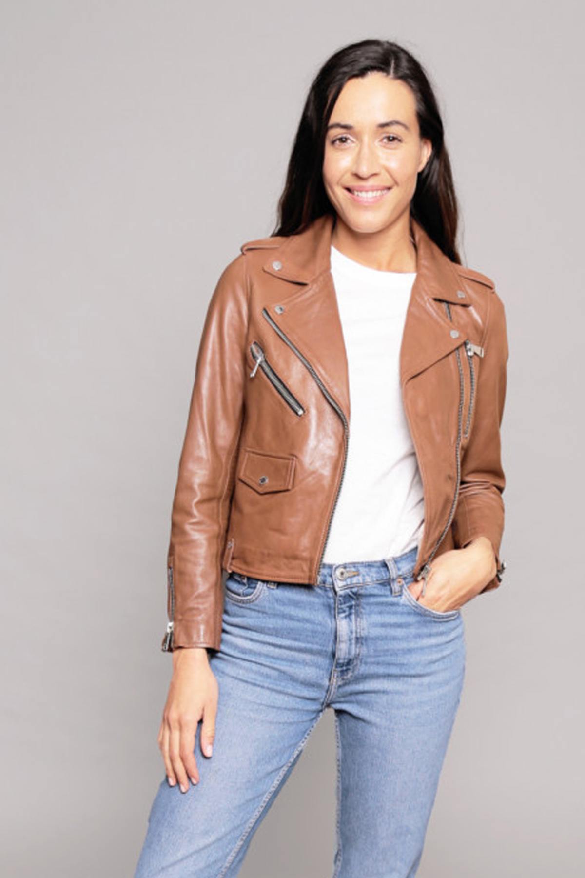 Damen Jacke Redskins JUTTA TRIPWAY COGNAC — Ansicht 1