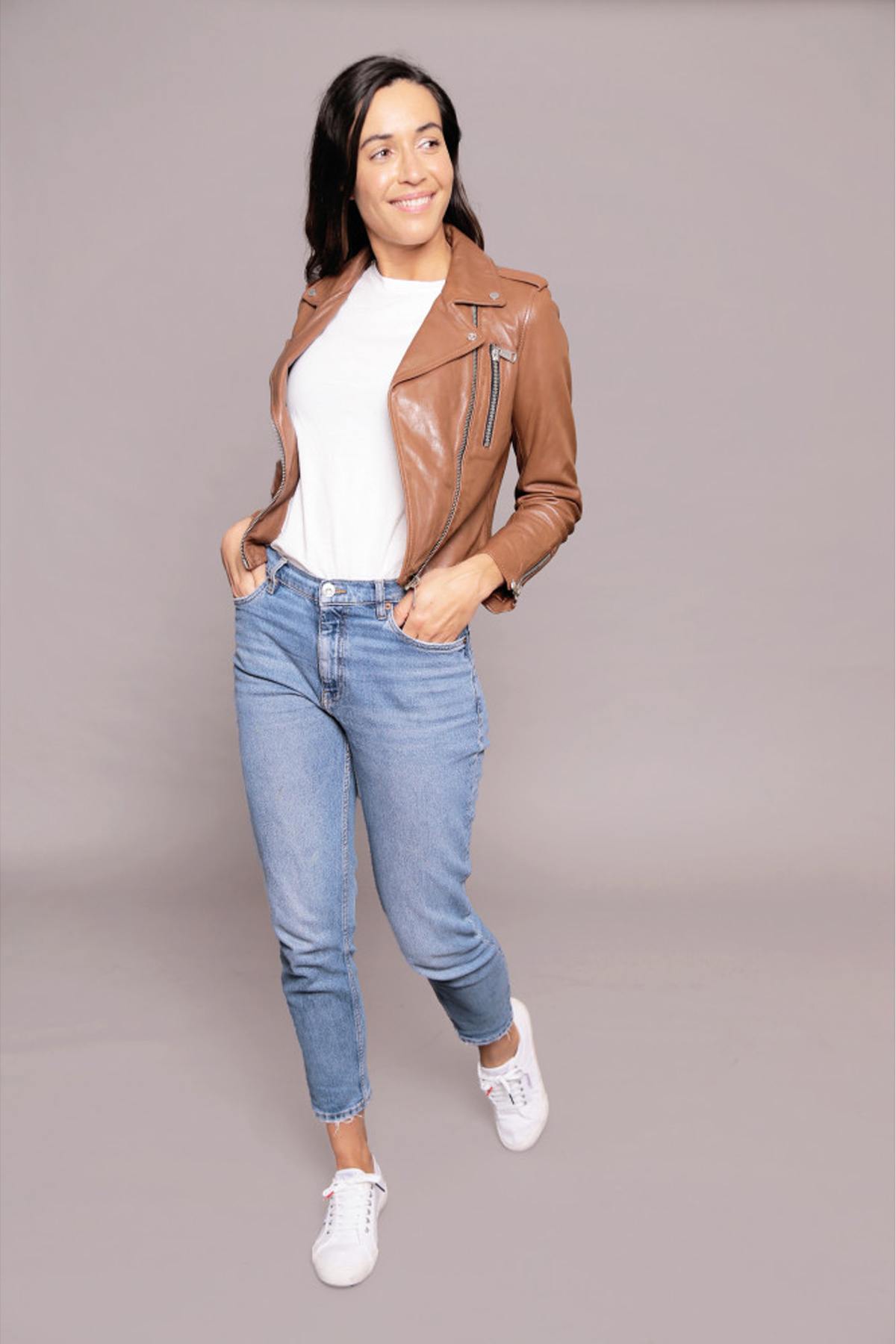 Damen Jacke Redskins JUTTA TRIPWAY COGNAC — Ansicht 2