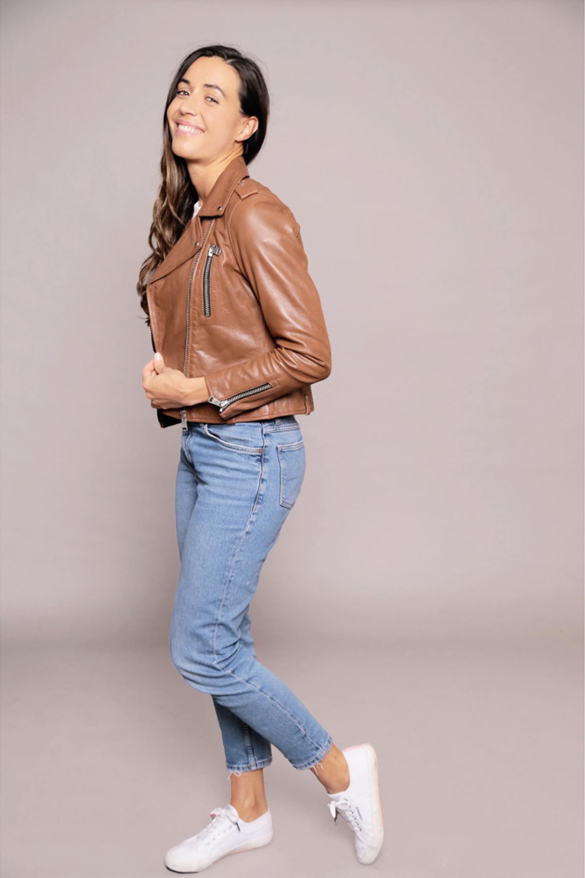 Damen Jacke Redskins JUTTA TRIPWAY COGNAC — Ansicht 4