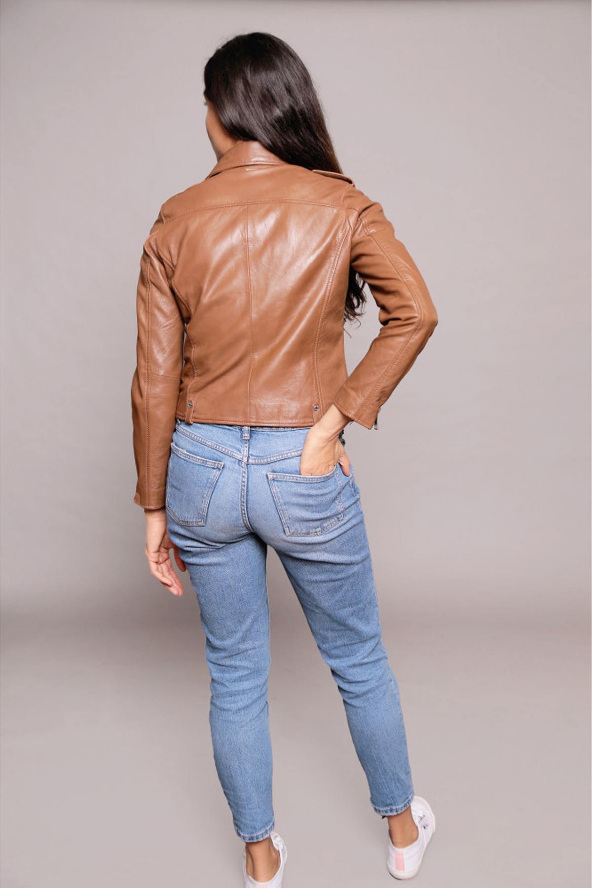 Damen Jacke Redskins JUTTA TRIPWAY COGNAC — Ansicht 6