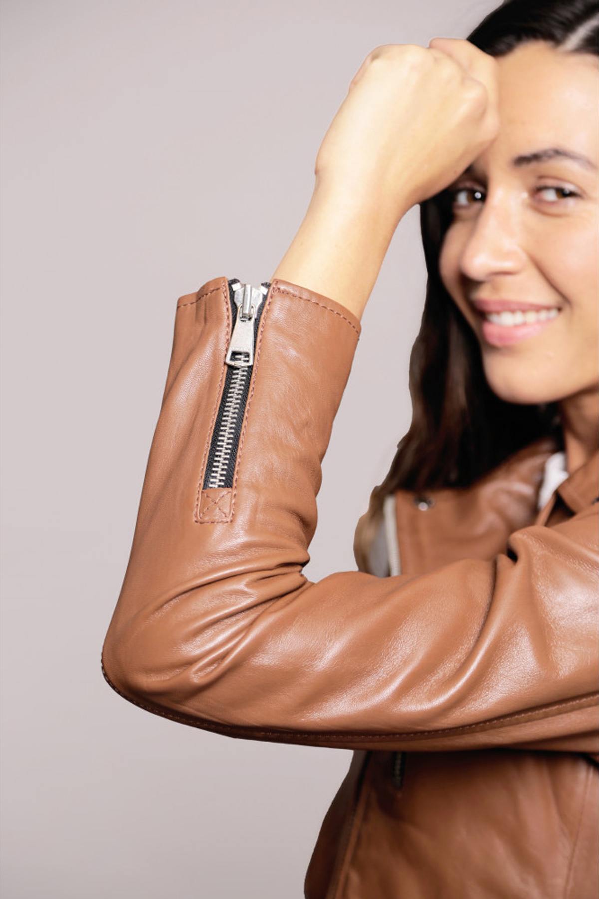 Damen Jacke Redskins JUTTA TRIPWAY COGNAC — Ansicht 7