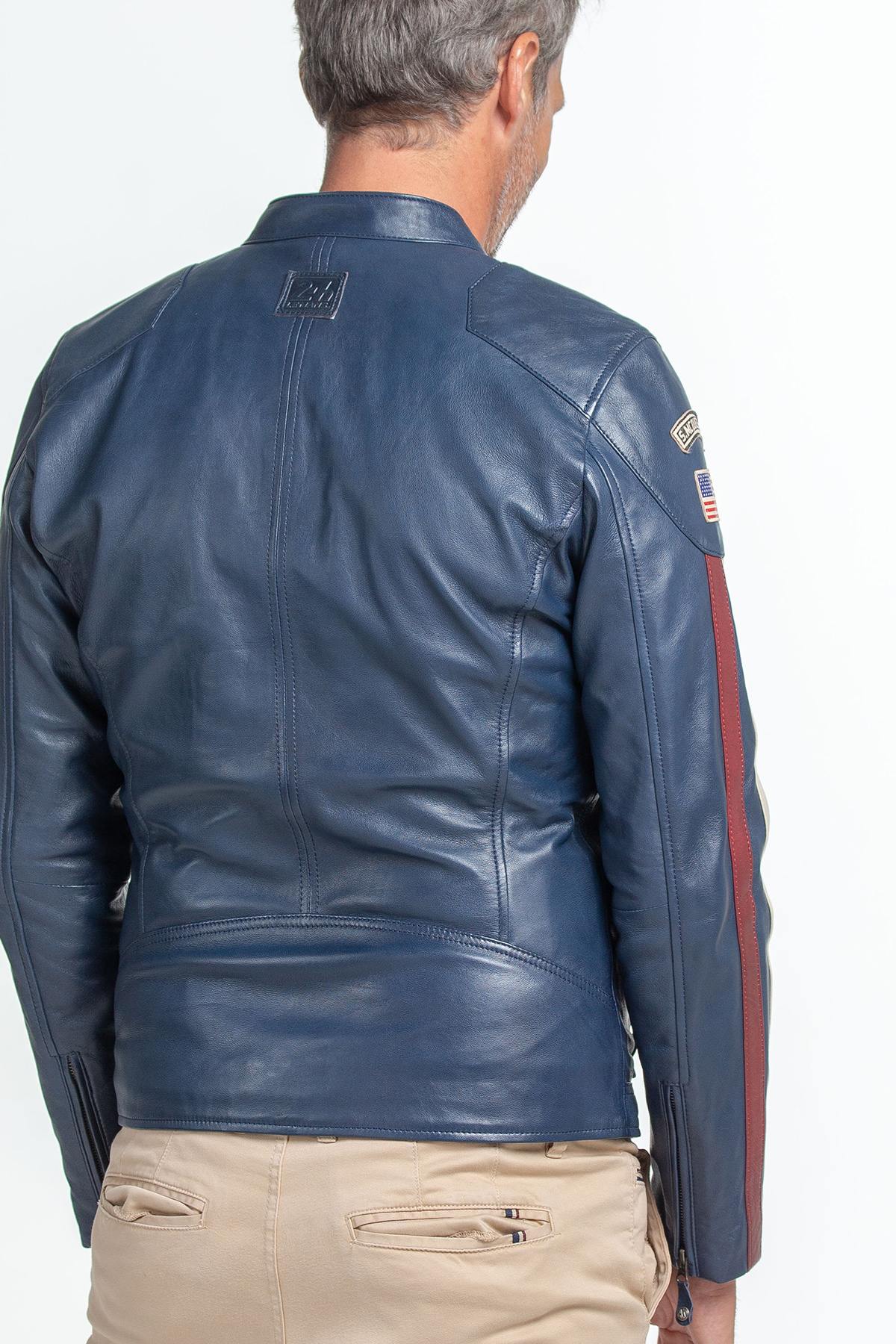 Giacche Uomo Steve Mcqueen SCOTT SHEEP STEVE MCQUEEN BLEU — vista 4