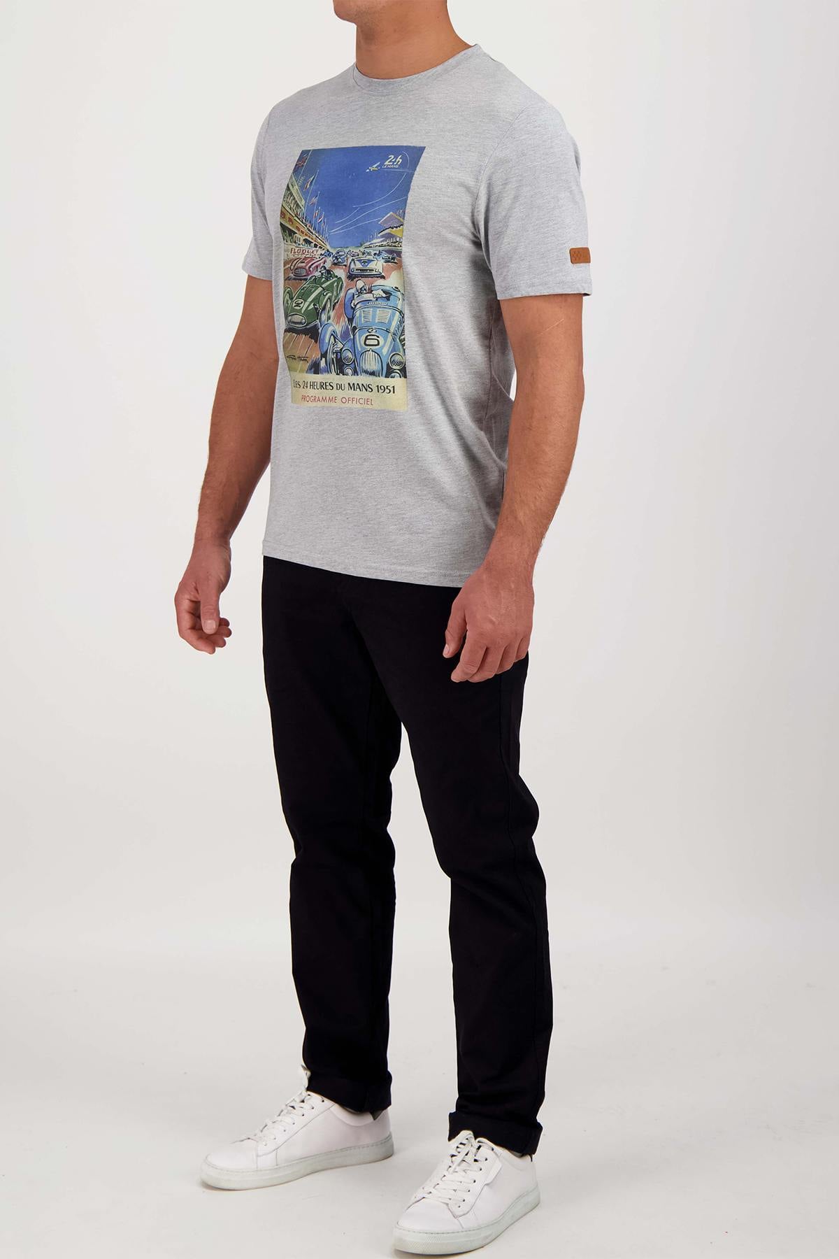 Camiseta Hombre 24h Le Mans TEE SHIRT TSM51-400 GRIS — vista 2