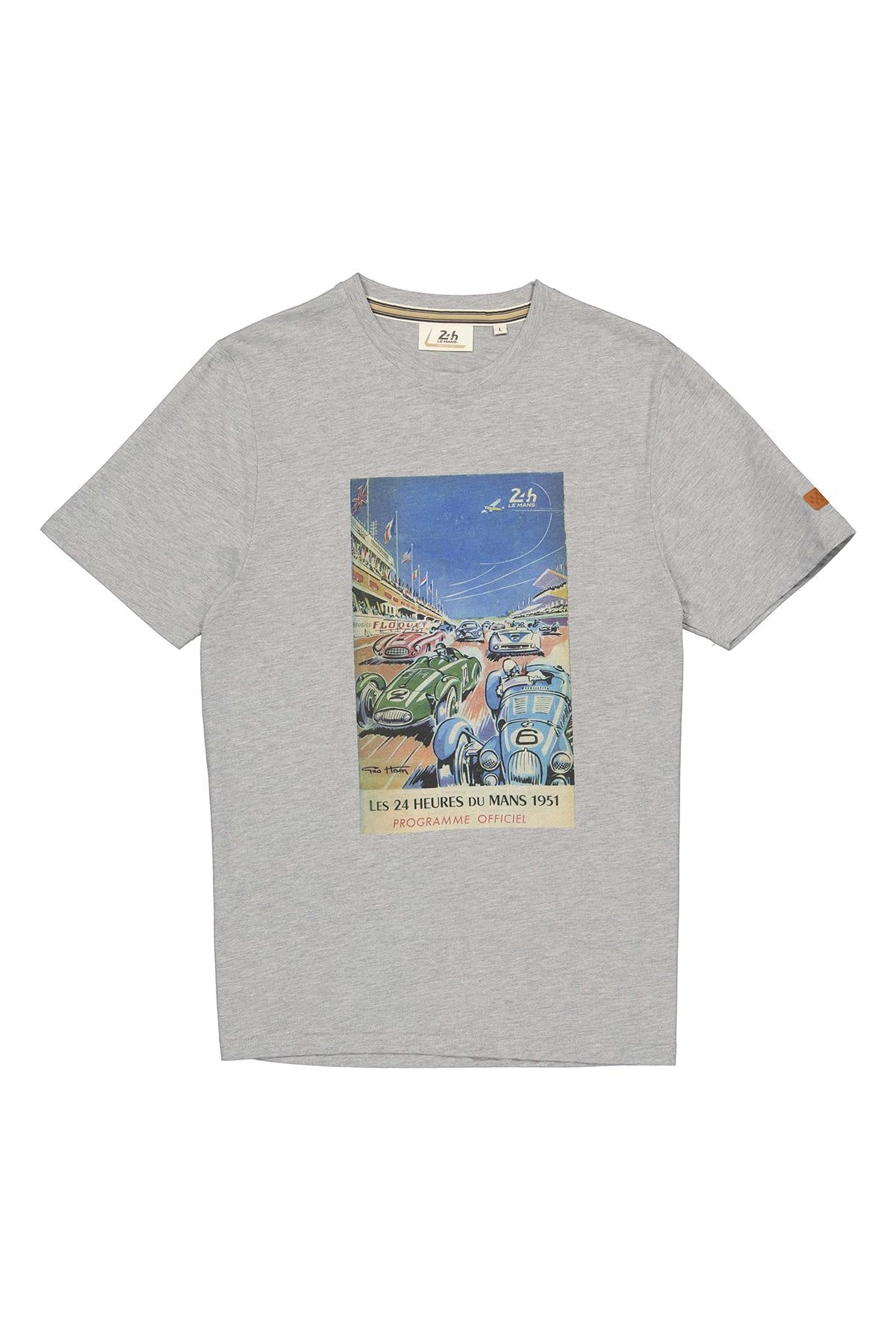 Camiseta Hombre 24h Le Mans TEE SHIRT TSM51-400 GRIS — vista 4