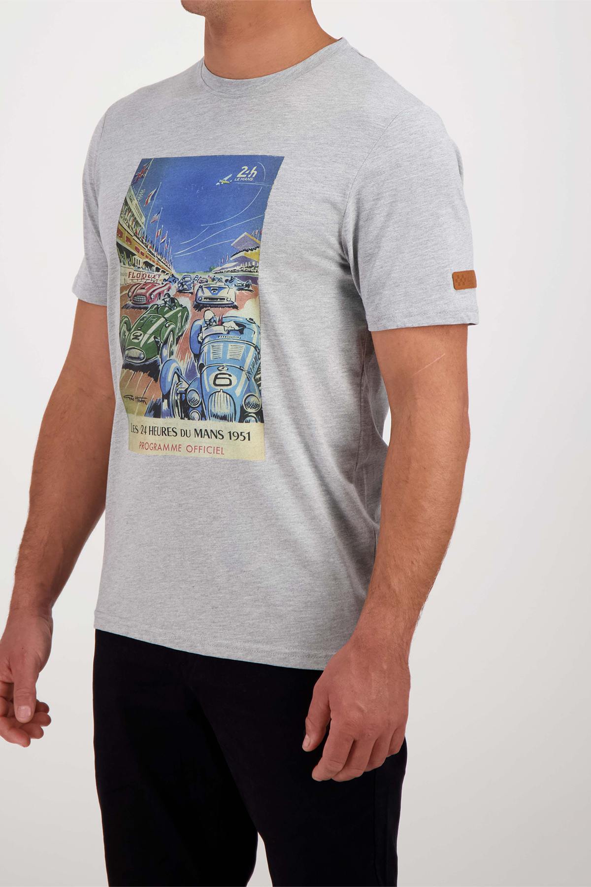 Camiseta Hombre 24h Le Mans TEE SHIRT TSM51-400 GRIS — vista 3