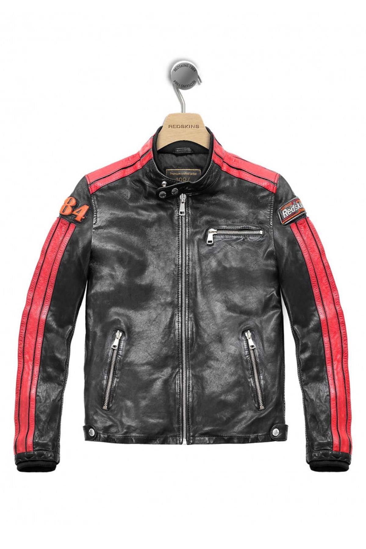 Chaqueta Hombre Redskins DEEGAN BARCELONA BLACK RED — vista 1