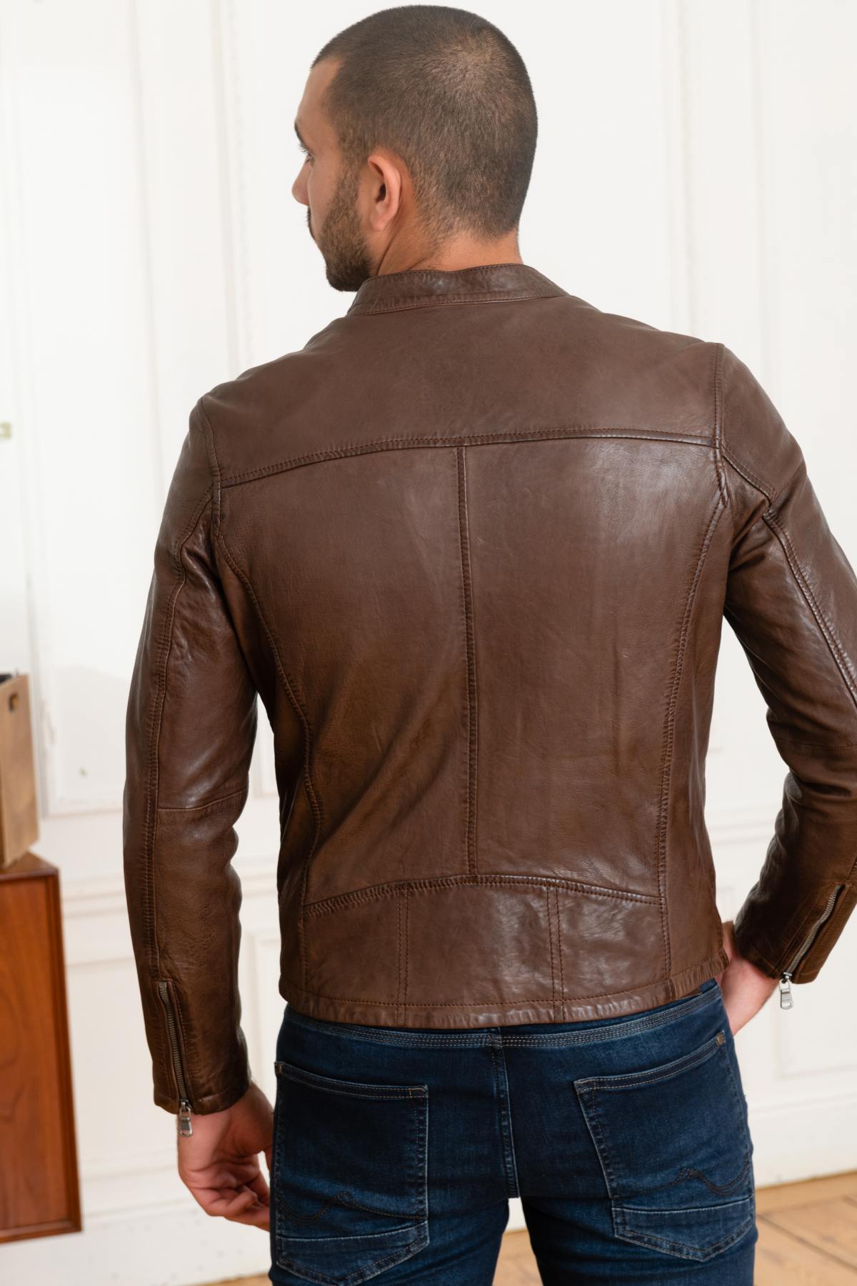 Giacche Uomo Daytona GAFINO LAMB VITA BISON — vista 5