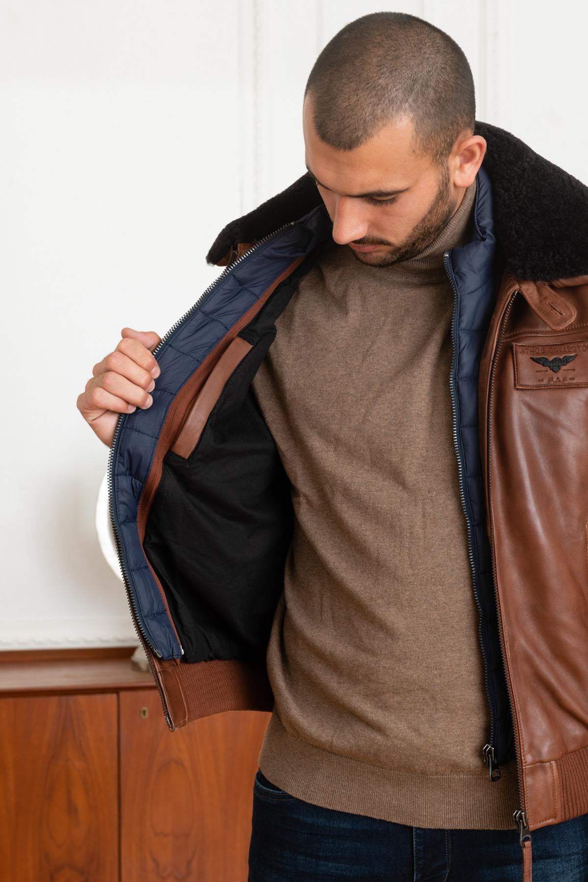 Giacche Uomo Patrouille De France RAFAL YCON COGNAC — vista 5