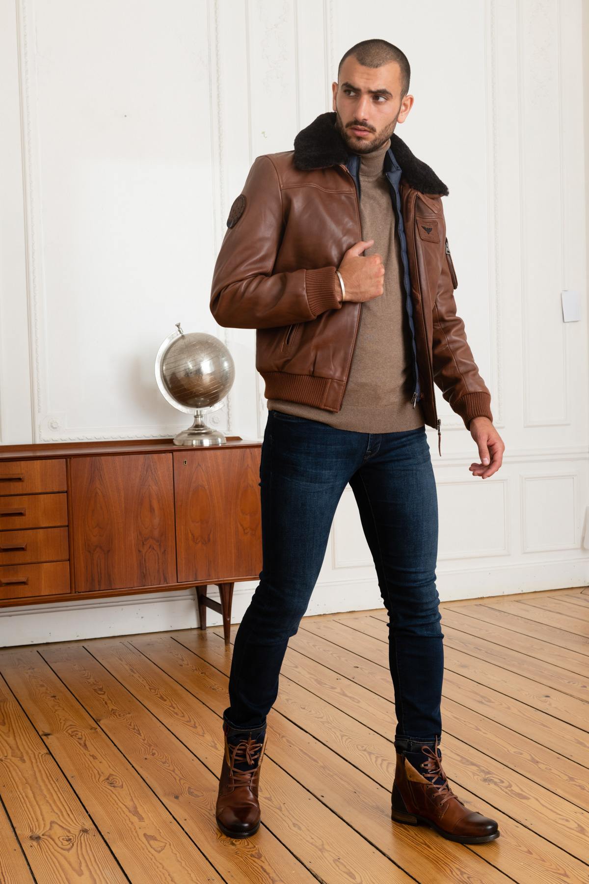 Giacche Uomo Patrouille De France RAFAL YCON COGNAC — vista 3