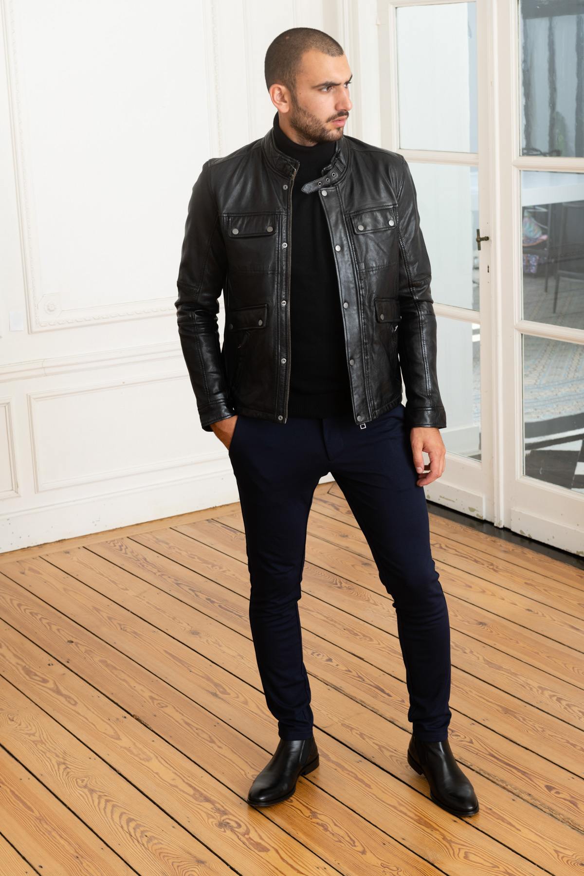 Blouson Homme Oakwood TRUCKER NOIR 501 — vue 2