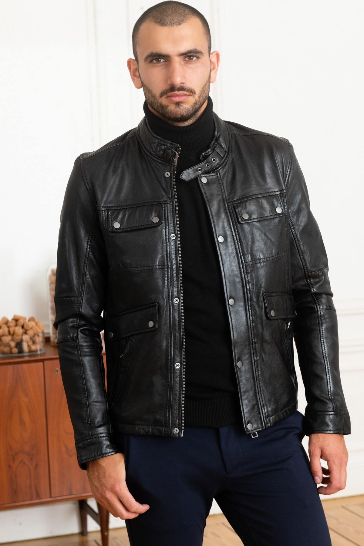 Blouson Homme Oakwood TRUCKER NOIR 501 — vue 3