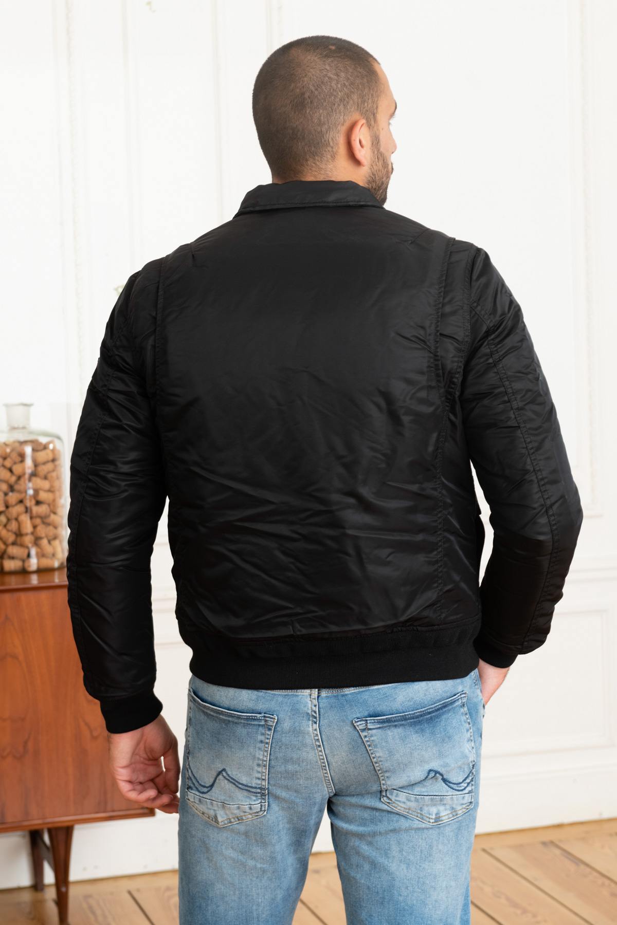 Giacche Uomo Schott 210100RS BLACK — vista 5