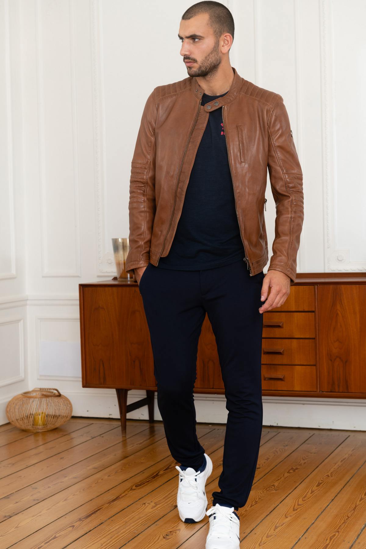 Giacche Uomo Redskins FORMULA STOWN COGNAC — vista 2