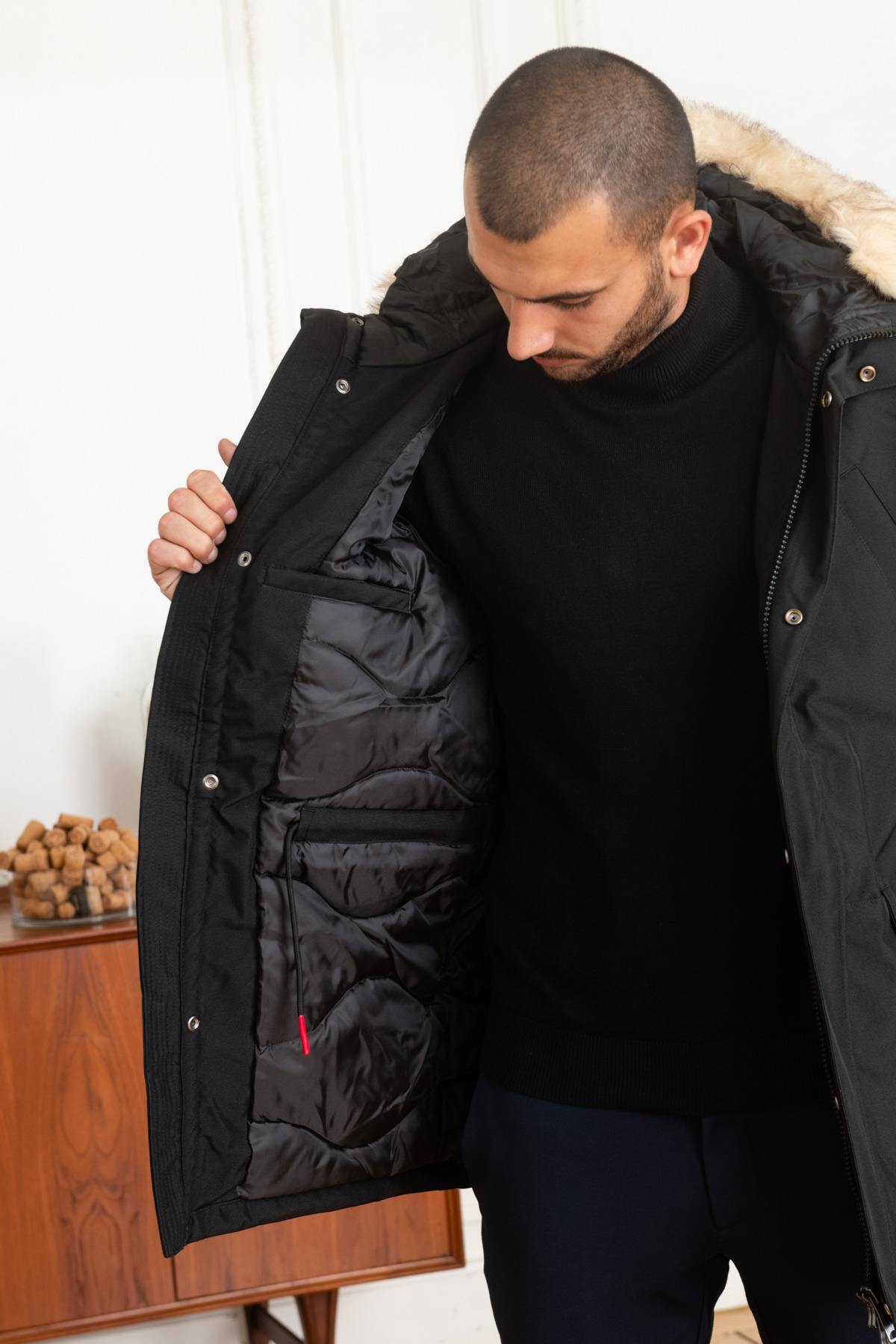 Veste Homme Schott NELSON20 BLACK — vue 4