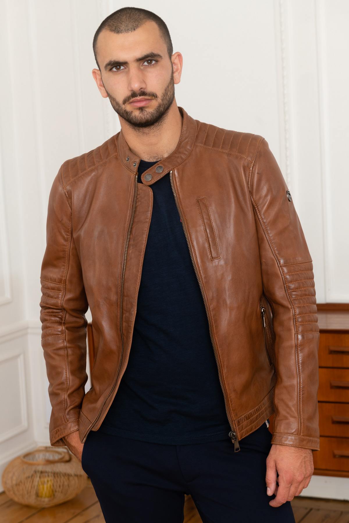 Giacche Uomo Redskins FORMULA STOWN COGNAC — vista 1