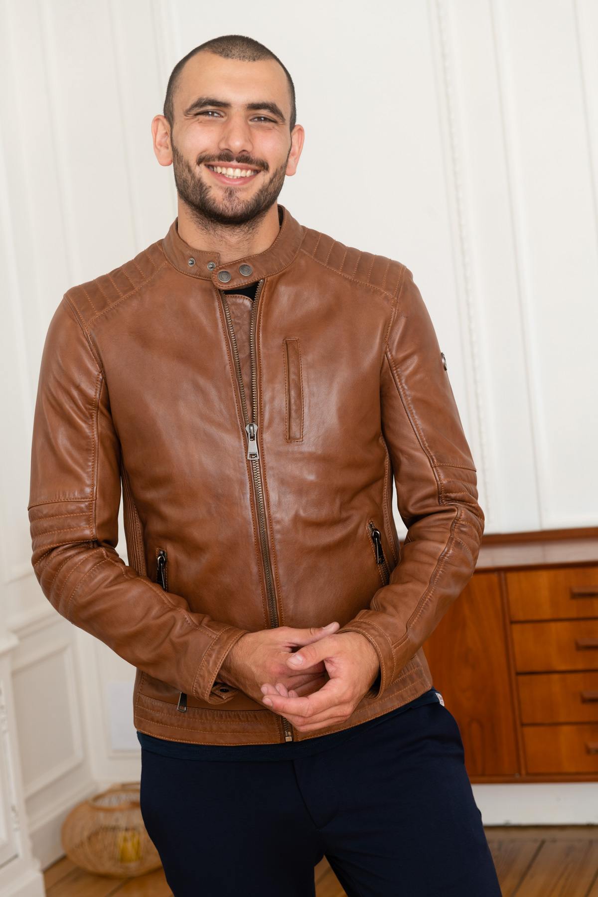 Giacche Uomo Redskins FORMULA STOWN COGNAC — vista 7